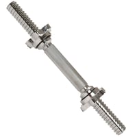 Sunny Health & Fitness STDBH-14 chrómovaná závitová hriadeľ na činky 36 cm, s hviezdicovými uzávermi, pre 25 mm štandardné kotúče, nastaviteľná 4