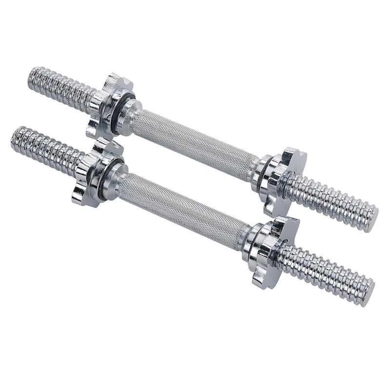 Sunny Health & Fitness STDBH-14 chrómovaná závitová hriadeľ na činky 36 cm, s hviezdicovými uzávermi, pre 25 mm štandardné kotúče, nastaviteľná