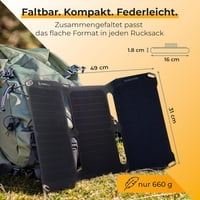 SunnyBAG SUNBOOSTER 21W összecsukható napelemes töltő 2 USB kimenettel vízálló 6