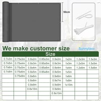 Sunnylaxx Balkonprivátszűrő 120x500cm Antracit Szélvédelem UV Védelemmel 5