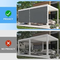 Sunnylaxx téglalap napvitorla vízálló, UV-álló, 2×2,5 m - antracit 4