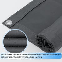 Sunnylaxx téglalap napvitorla vízálló, UV-álló, 2×2,5 m - antracit 5