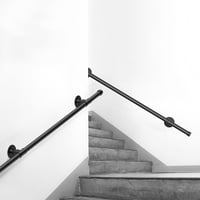 Balustradă galvanizată Sunowl de 3 m pentru scări, utilizare în interior și exterior, mâner antiderapant pentru bucătărie, baie, grădină, scări 9