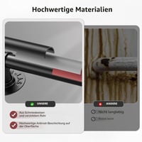 Balustradă galvanizată Sunowl de 3 m pentru scări, utilizare în interior și exterior, mâner antiderapant pentru bucătărie, baie, grădină, scări 5
