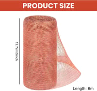 Plasă din cupru SUNOYA pentru protecția împotriva melcilor 12,7 cm x 6 m - 2 role 2