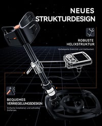 SUNPOW Professzionális Fémkereső 5 Módú DSP Chipkel, Vízálló 30cm Tekercs, 2 LCD Kijelző 3