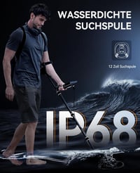 SUNPOW Professzionális Fémkereső 5 Módú DSP Chipkel, Vízálló 30cm Tekercs, 2 LCD Kijelző 5