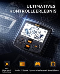 SUNPOW Professzionális Fémkereső 5 Módú DSP Chipkel, Vízálló 30cm Tekercs, 2 LCD Kijelző 2