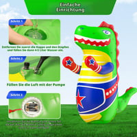 Nafukovacie boxerské vrece pre deti Sunrad, 120 cm, s LED svetlom, funkciou odrážania, pre deti od 3 do 8 rokov, pre chlapcov aj dievčatá 6