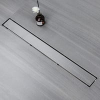 Sunrik 60 cm-es zuhanycsatorna rozsdamentes acél, lapos, teljes szifon szett 2