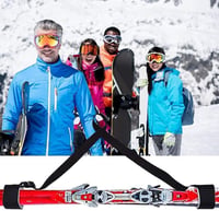 Sunshine smile 2 db sí hordszíj, univerzális, tépőzáras, sí és bot szállításához 5