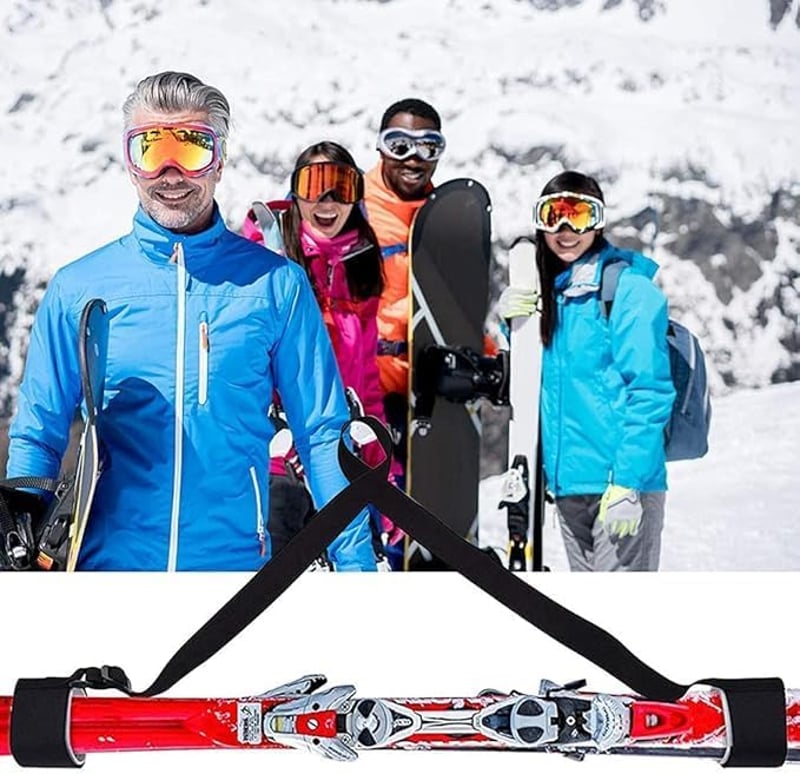 Sunshine smile 2 db sí hordszíj, univerzális, tépőzáras, sí és bot szállításához