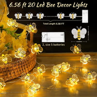 Sunshine smile 2m 20 LED-es méhecske lánc, akkumulátoros kültéri dekoráció 2
