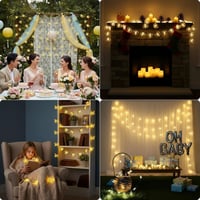 Sunshine smile 2m 20 LED-es méhecske lánc, akkumulátoros kültéri dekoráció 7