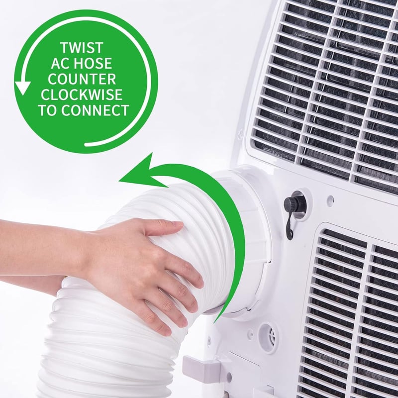 Sunshine Smile 3m-es 150mm PVC légkondicionáló kipufogó cső flexibilis szellőzőcső