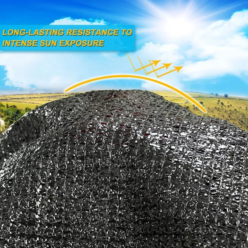 Sunshine smile 3x3m árnyékoló háló 90% UV védelem, kert és üvegház árnyékoláshoz