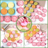 Sunshine smile 9 részes karácsonyi süteménykiszúró készlet - 3D mintás keksz formák, fondant nyomda, gyerekeknek is, kézi mosás ajánlott 3