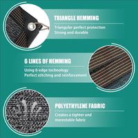 Sunshine smile Árnyékoló Háló 2,5x5m - 90% Fényvédelem, Fóliasátorhoz, Kerthez - Fekete HDPE Háló Fűzőszemekkel - Napvédő, Belátásgátló 4