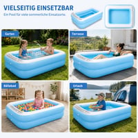 Dječji bazen na napuhavanje Sunshine Smile četvrtasti Deep Dive 105x75x30 cm vrtni ljetni bazen za igru na vodi i plažu 7