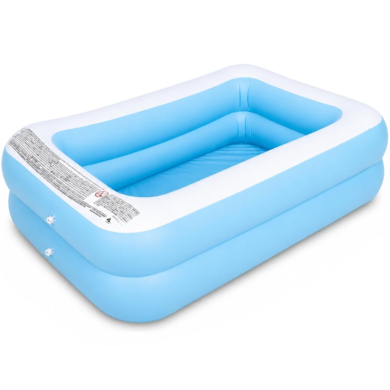 Dječji bazen na napuhavanje Sunshine Smile četvrtasti Deep Dive 105x75x30 cm vrtni ljetni bazen za igru na vodi i plažu