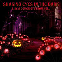 Sunshine smile Halloween napelemes kerti lámpa szett 2db LED szem dekoráció 6