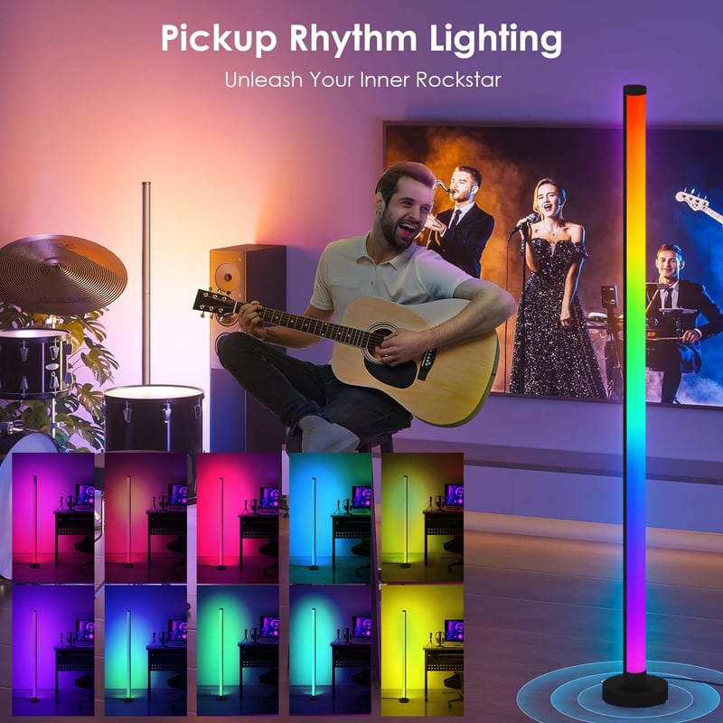 Sunshine smile LED saroklámpá RGB dimmer távirányítóval és zeneszinkronizációval