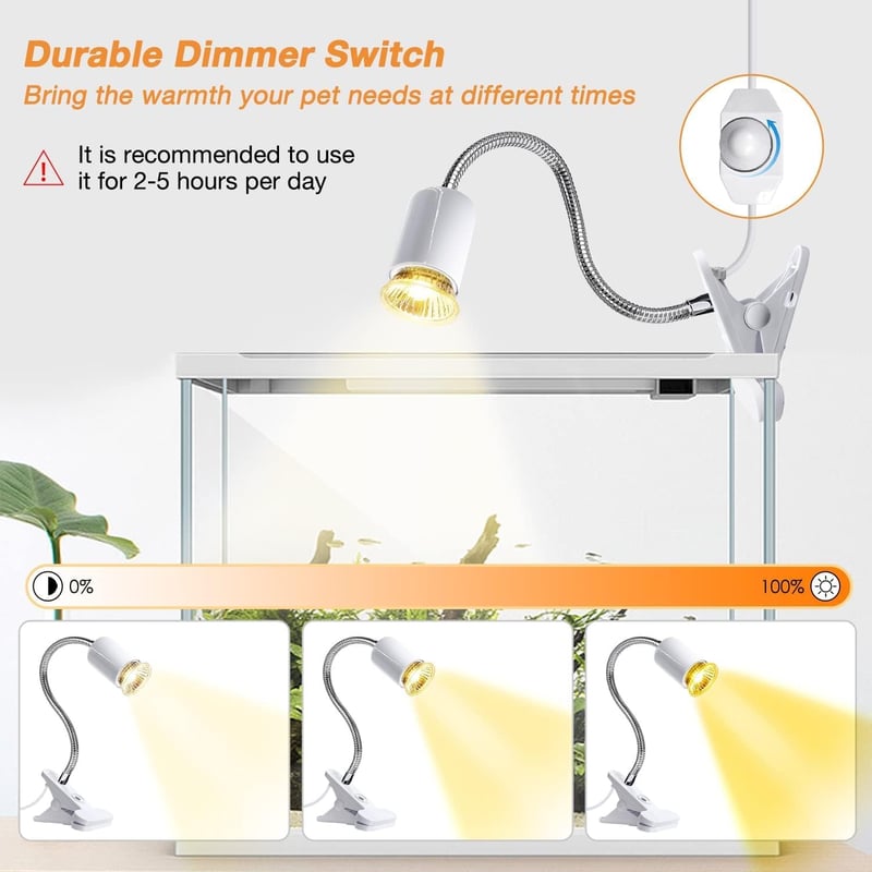 Sunshine smile Teknős Hőlámpa 25W 50W Terrárium Melegítő Reptiliumhoz