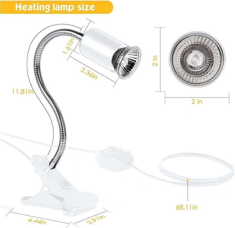 Sunshine smile Teknős Hőlámpa 25W 50W Terrárium Melegítő Reptiliumhoz