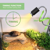 Sunshine smile Teknős Melegítő Lámpa 25W-50W Terrárium Hőlámpa Időzítővel 3