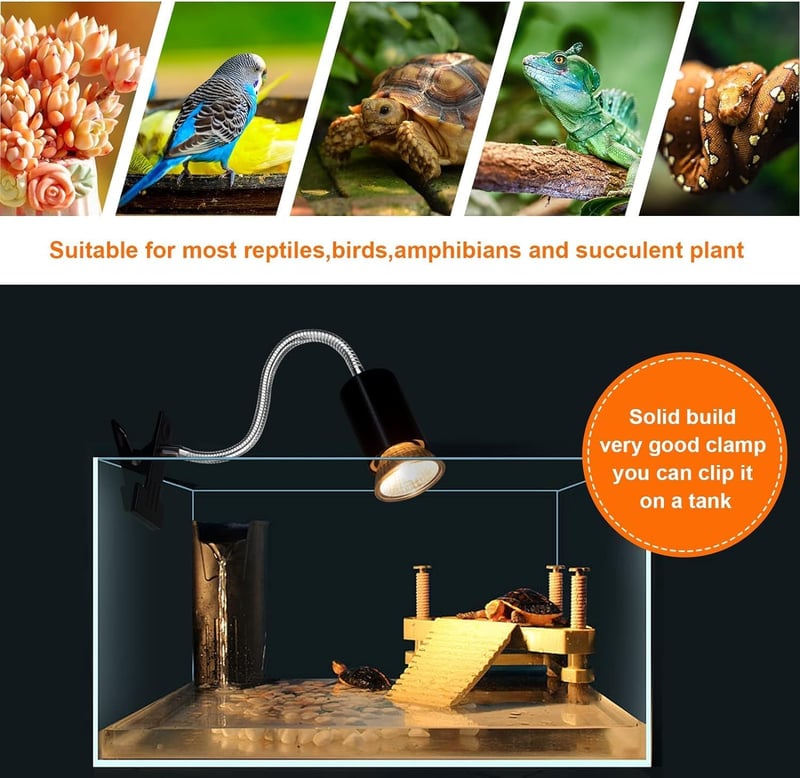 Sunshine smile Teknős Melegítő Lámpa 25W-50W Terrárium Hőlámpa Időzítővel