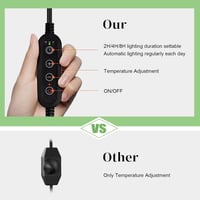 Sunshine smile Teknős Melegítő Lámpa 25W-50W Terrárium Hőlámpa Időzítővel 4