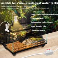 Sunshine Smile Teknős Terrárium Hőlámpa 25W 50W Hreptil Fűtőlámpa 6