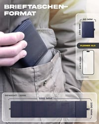 Sunslice Photon napelemes powerbank kék, hordozható telefontöltő kempinghez 4