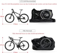 SUNTTELF Kerékpár Szállítótáska 26-29 Hüvelykes Összecsukható MTB Országúti Kerékpárhoz 3