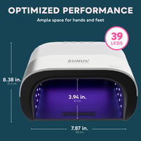 SUNUV UV LED Lampa na nechty 48W Profesionálna sušička gélových lakov s automatickým senzorom a LCD displejom na domáce a salónne použitie 2