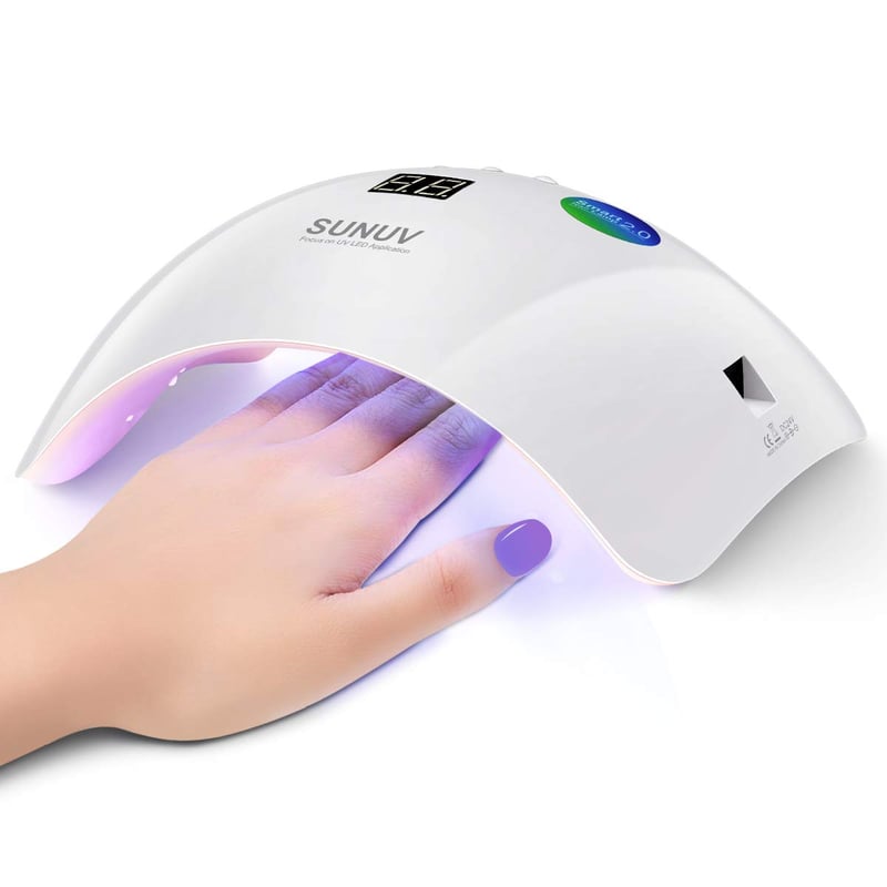 SUNUV UV LED Lampa na nechty s časovačom 30/60/99 s, automatickým infračerveným senzorom a LCD displejom - na domáce a salónne použitie