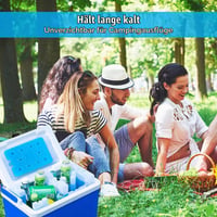 sunVigorous 5 buc. Acumulatori de răcire XXL pentru geantă frigorifică (800 ml) – Ultra-subțire 1,5 cm, Anti-scurgere – Element de răcire reutilizabil pentru camping, picnic, pescuit 6