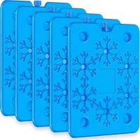 sunVigorous 5 buc. Acumulatori de răcire XXL pentru geantă frigorifică (800 ml) – Ultra-subțire 1,5 cm, Anti-scurgere – Element de răcire reutilizabil pentru camping, picnic, pescuit 1