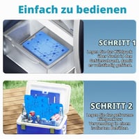 sunVigorous 5 buc. Acumulatori de răcire XXL pentru geantă frigorifică (800 ml) – Ultra-subțire 1,5 cm, Anti-scurgere – Element de răcire reutilizabil pentru camping, picnic, pescuit 5