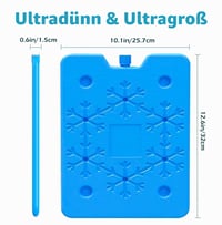 sunVigorous 5 buc. Acumulatori de răcire XXL pentru geantă frigorifică (800 ml) – Ultra-subțire 1,5 cm, Anti-scurgere – Element de răcire reutilizabil pentru camping, picnic, pescuit 2