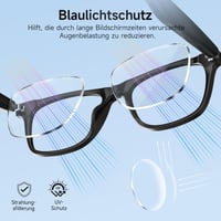 Inteligentné okuliare sunvito s Bluetooth reproduktorom a mikrofónom, UV ochranou a filtrom modrého svetla, hlasovým ovládaním, na vnútorné aj vonkajšie použitie, čierne 7