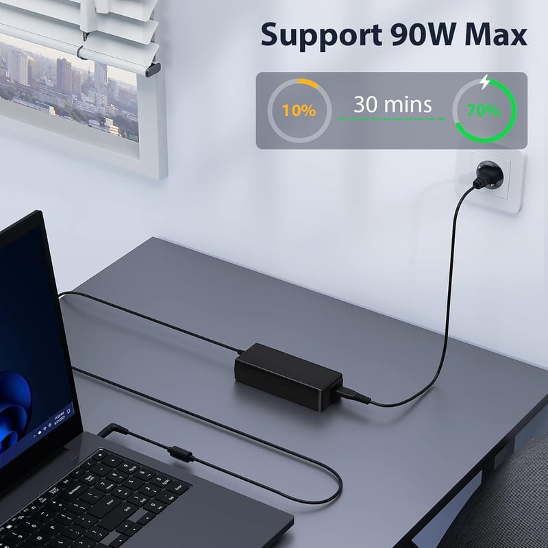 SUNYDEAL 90W Univerzális Laptop Töltő HP Lenovo ASUS Acer Dell Medion 19-20V Adapter 15 Csatlakozó