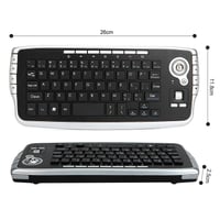 Sunydog E30 2,4 GHz bezdrôtová klávesnica s trackballom a rolovacím kolieskom pre Android TV BOX, Smart TV, PC a notebook, strieborná 3