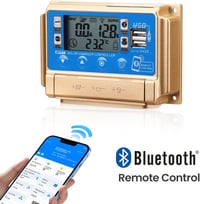 SUNYIMA 60A MPPT napelemes töltésvezérlő Bluetooth LCD kijelzővel és USB portokkal 5