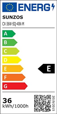 SUNZOS LED stropné svietidlo 36W 4250LM 23x4cm neutrálna biela do obývačky spálne kuchyne 10