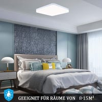 SUNZOS LED stropné svietidlo 36W 4250LM 23x4cm neutrálna biela do obývačky spálne kuchyne 7