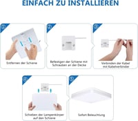 SUNZOS LED Mennyezeti Lámpa Nappali Hálószoba Konyha Előszoba Erkély Étkezőbe 6