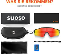 suoso TR90 Polarizált Sportüveg MTB Kerékpározáshoz UV400 Védelem 7
