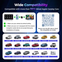 Adaptor wireless 2-în-1 Suoxiom 2026 pentru Android Auto și CarPlay, Bluetooth 5.0, WiFi 2.4+5.0 GHz, USB și Type-C, compatibil cu iOS 10+ și Android 10+ 6