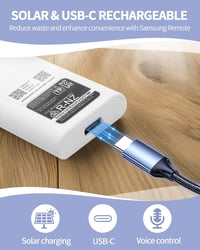 Suoxiom BN59-01385A napelemes hangvezérlős csere távirányító Samsung Smart TV-hez - fehér 2